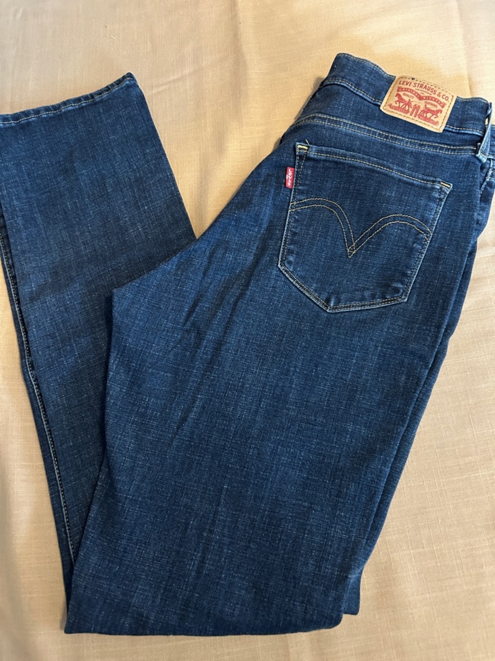 EUC Levi's Indigo Blue Straight-Leg Jeans